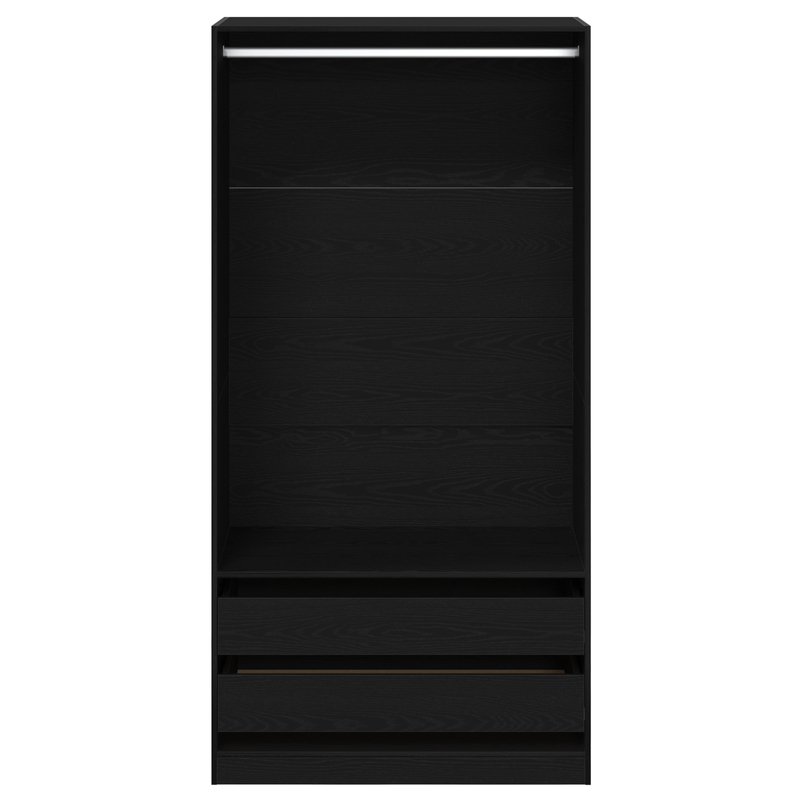 Casa si Gradina - Mobilier - Dulapuri si sifoniere - Dulapuri - Dulap Negru din Stejar 100x50x200 cm din Lemn Prelucrat - Infinity.ro