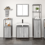 Casa si Gradina - Mobilier - Mobilier baie - Corpuri baie - Set mobila baie din 3 piese in Gri Sonoma din Lemn prelucrat - Infinity.ro