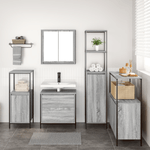 Casa si Gradina - Mobilier - Seturi de mobilier - Seturi baie - Set mobilier baie, 5 piese, gri sonoma, lemn prelucrat - Infinity.ro