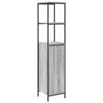 Casa si Gradina - Mobilier - Mobilier baie - Corpuri baie - Set mobilier baie 3 piese lemn prelucrat gri sonoma - Infinity.ro