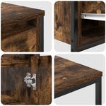 Casa si Gradina - Mobilier - Mobilier baie - Corpuri baie - Set Mobilier Baie din Lemn Ingineresc Stejar Fumuriu - 3 Piese - Infinity.ro