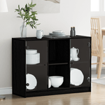 Casa si Gradina - Mobilier - Comode si corpuri - Comode - Dulap, stejar negru, 102x37x75,5 cm, lemn prelucrat - Infinity.ro