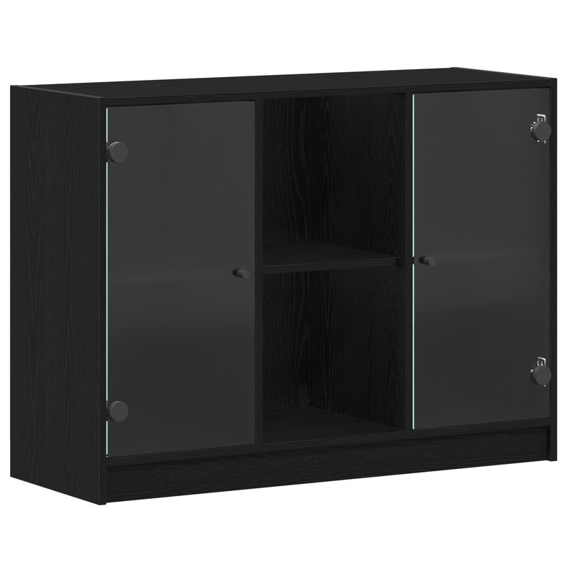 Casa si Gradina - Mobilier - Comode si corpuri - Comode - Dulap, stejar negru, 102x37x75,5 cm, lemn prelucrat - Infinity.ro