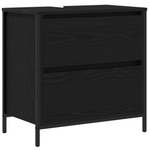 Casa si Gradina - Mobilier - Seturi de mobilier - Seturi baie - Set mobilier baie, 5 piese, stejar negru, lemn prelucrat - Infinity.ro