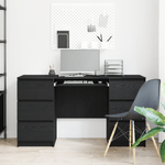 Casa si Gradina - Mobilier - Mese si birouri - Birouri - Birouri 2 buc Negru Stejar 140x50x76 cm Lemn prelucrat - Infinity.ro