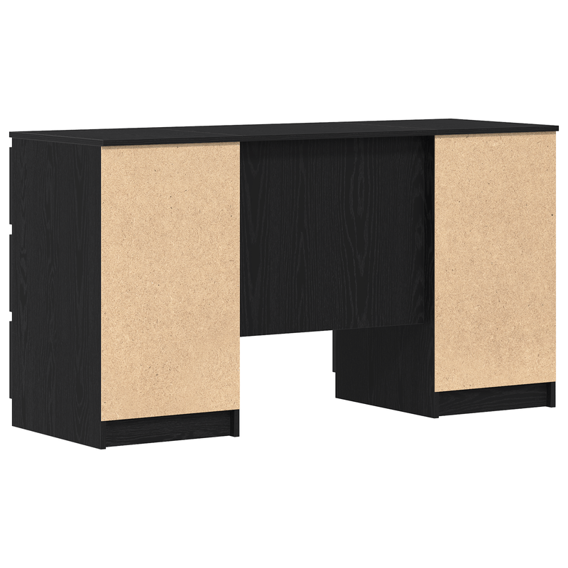 Casa si Gradina - Mobilier - Mese si birouri - Birouri - Birouri 2 buc Negru Stejar 140x50x76 cm Lemn prelucrat - Infinity.ro