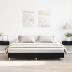Casa si Gradina - Mobilier - Paturi si accesorii - Paturi - Cadru de pat Stejar Negru 200x200 cm Lemn Ingineresc - Infinity.ro