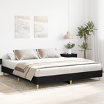 Casa si Gradina - Mobilier - Paturi si accesorii - Paturi - Cadru de pat Stejar Negru 200x200 cm Lemn Ingineresc - Infinity.ro