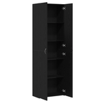 Casa si Gradina - Mobilier - Dulapuri si sifoniere - Dulapuri - Credenta birou  Negru Stejar 60x32x190 cm Lemn prelucrat - Infinity.ro