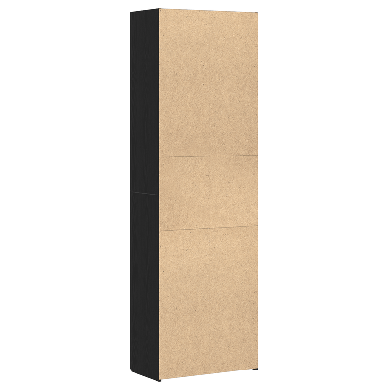 Casa si Gradina - Mobilier - Dulapuri si sifoniere - Dulapuri - Credenta birou  Negru Stejar 60x32x190 cm Lemn prelucrat - Infinity.ro
