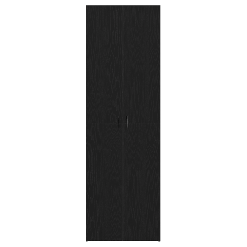 Casa si Gradina - Mobilier - Dulapuri si sifoniere - Dulapuri - Credenta birou  Negru Stejar 60x32x190 cm Lemn prelucrat - Infinity.ro
