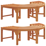 Casa si Gradina - Gradina si terasa - Mobilier exterior - Bancute de gradina - Banca de exterior  pentru copaci 160 cm din lemn masiv de eucalipt - Infinity.ro