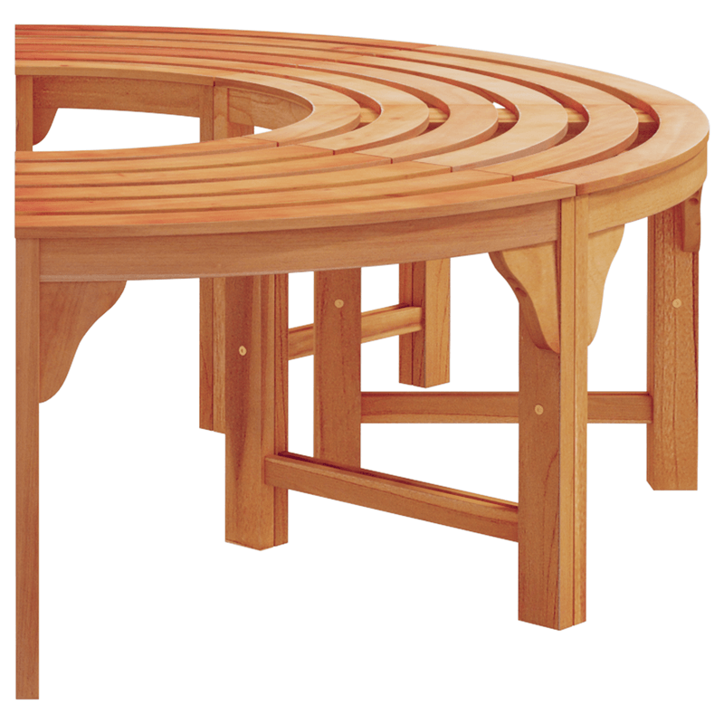 Casa si Gradina - Gradina si terasa - Mobilier exterior - Bancute de gradina - Banca de exterior  pentru copaci 160 cm din lemn masiv de eucalipt - Infinity.ro