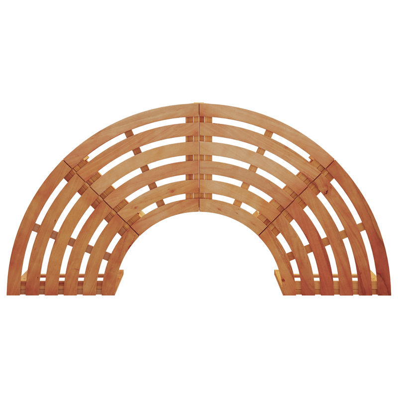Casa si Gradina - Gradina si terasa - Mobilier exterior - Bancute de gradina - Banca de exterior  pentru copaci 160 cm din lemn masiv de eucalipt - Infinity.ro