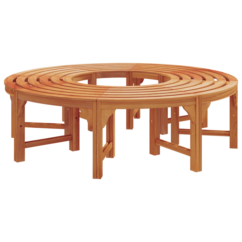 Casa si Gradina - Gradina si terasa - Mobilier exterior - Bancute de gradina - Banca de exterior  pentru copaci 160 cm din lemn masiv de eucalipt - Infinity.ro