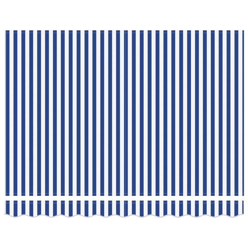 Casa si Gradina - Gradina si terasa - Umbrele si pavilioane - Umbrele - Copertina retractabila automata albastra si alba 300x250 cm - Infinity.ro