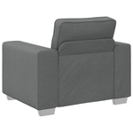 Casa si Gradina - Mobilier - Canapele si coltare - Canapele - Set canapea, 3 piese, perne gri inchis, textil - Infinity.ro