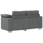 Casa si Gradina - Mobilier - Canapele si coltare - Canapele - Set canapea, 3 piese, perne gri inchis, textil - Infinity.ro