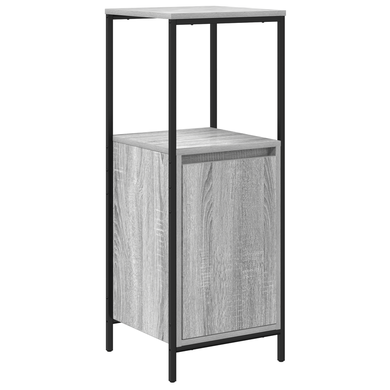 Casa si Gradina - Mobilier - Mobilier baie - Corpuri baie - Set mobila baie 5 piese din lemn compus gri sonoma - Infinity.ro