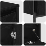 Casa si Gradina - Mobilier - Mobilier baie - Corpuri baie - Set mobilier baie, 3 piese, stejar negru, lemn prelucrat - Infinity.ro