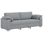 Casa si Gradina - Mobilier - Canapele si coltare - Canapele - Set canapea, 2 piese, perne gri deschis, textil - Infinity.ro
