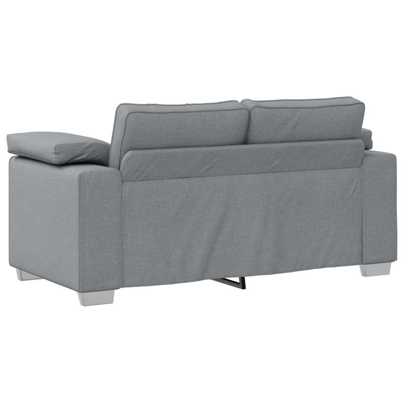 Casa si Gradina - Mobilier - Canapele si coltare - Canapele - Set canapea, 2 piese, perne gri deschis, textil - Infinity.ro