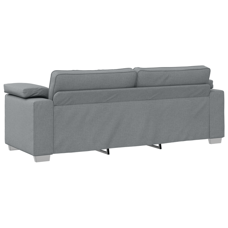 Casa si Gradina - Mobilier - Canapele si coltare - Canapele - Set canapea, 2 piese, perne gri deschis, textil - Infinity.ro