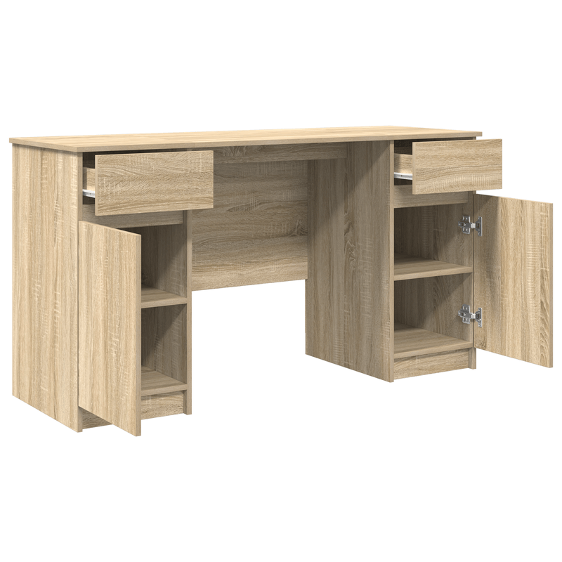 Casa si Gradina - Mobilier - Mese si birouri - Birouri - Birou, stejar sonoma, 140x49x76 cm, lemn prelucrat - Infinity.ro