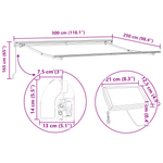 Casa si Gradina - Gradina si terasa - Umbrele si pavilioane - Umbrele - Copertina manuala retractabila cu dungi multicolore LED 300x250 cm - Infinity.ro