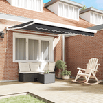 Casa si Gradina - Gradina si terasa - Umbrele si pavilioane - Umbrele - Copertina retractabila automata Antracit 300x250 cm - Infinity.ro