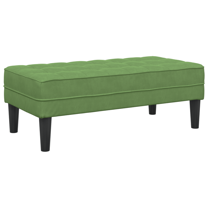 Casa si Gradina - Mobilier - Canapele si coltare - Canapele - Canapea pentru gradina  cu banca si perne L-Forma din catifea verde deschis - Infinity.ro