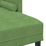 Casa si Gradina - Mobilier - Canapele si coltare - Canapele - Canapea pentru gradina  cu banca si perne L-Forma din catifea verde deschis - Infinity.ro