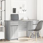 Casa si Gradina - Mobilier - Mese si birouri - Birouri - Birou, gri sonoma, 140x49x76 cm, lemn prelucrat - Infinity.ro