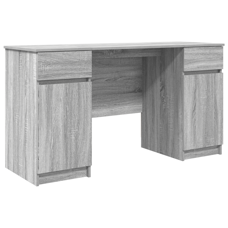 Casa si Gradina - Mobilier - Mese si birouri - Birouri - Birou, gri sonoma, 140x49x76 cm, lemn prelucrat - Infinity.ro