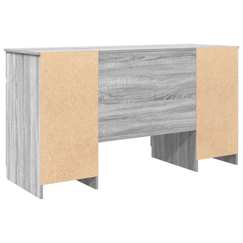 Casa si Gradina - Mobilier - Mese si birouri - Birouri - Birou, gri sonoma, 140x49x76 cm, lemn prelucrat - Infinity.ro