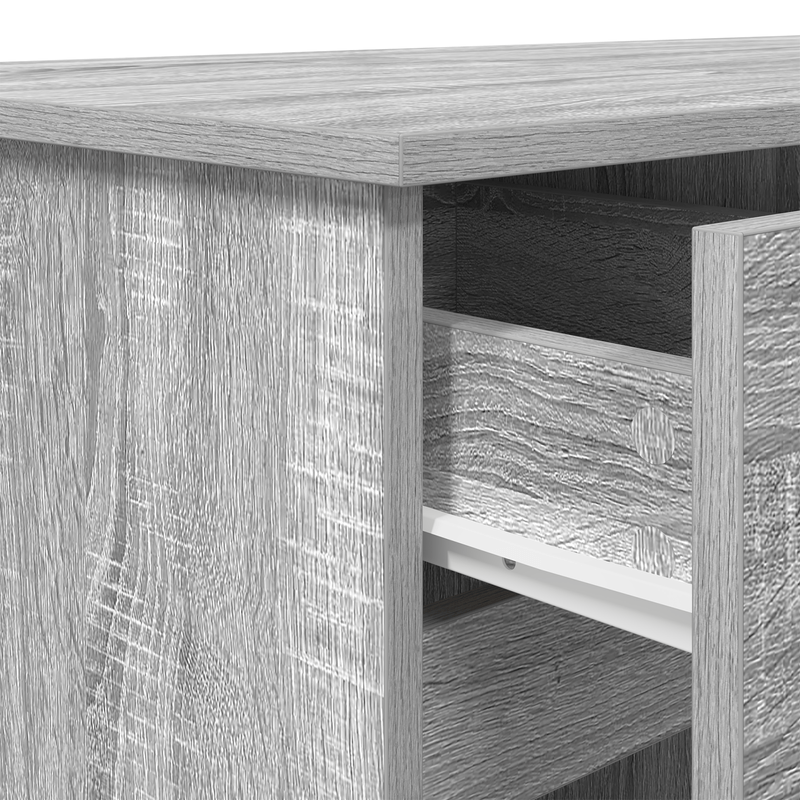 Casa si Gradina - Mobilier - Mese si birouri - Birouri - Birou, gri sonoma, 140x49x76 cm, lemn prelucrat - Infinity.ro