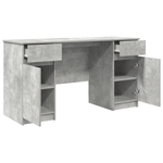 Casa si Gradina - Mobilier - Mese si birouri - Birouri - Birou, gri beton, 140x49x76 cm, lemn prelucrat - Infinity.ro