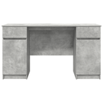 Casa si Gradina - Mobilier - Mese si birouri - Birouri - Birou, gri beton, 140x49x76 cm, lemn prelucrat - Infinity.ro