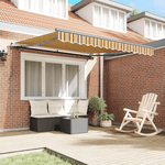 Casa si Gradina - Gradina si terasa - Umbrele si pavilioane - Pavilioane - Umbrela Retractabila Manuala cu Dungi Multicolore 350x250 cm - Infinity.ro