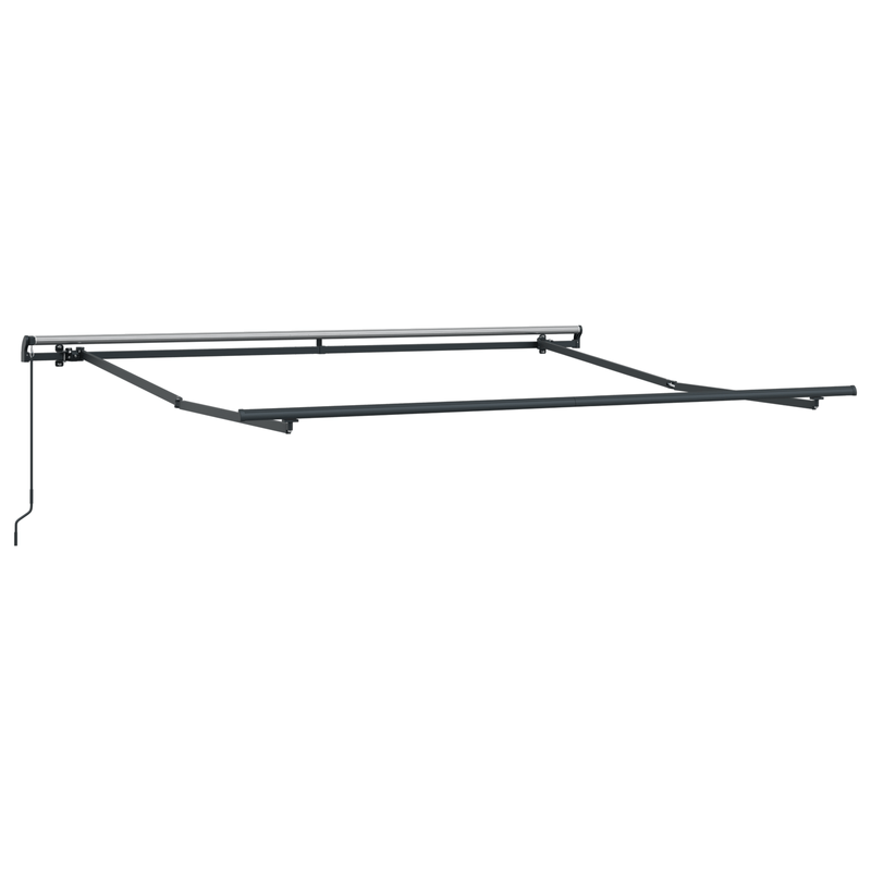 Casa si Gradina - Gradina si terasa - Umbrele si pavilioane - Pavilioane - Umbrela Retractabila Manuala cu Dungi Multicolore 350x250 cm - Infinity.ro