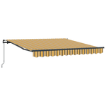 Casa si Gradina - Gradina si terasa - Umbrele si pavilioane - Pavilioane - Umbrela Retractabila Manuala cu Dungi Multicolore 350x250 cm - Infinity.ro