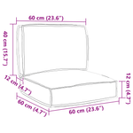 Casa si Gradina - Gradina si terasa - Mobilier exterior - Perne decorative exterior - Set de perne pentru paleti din 2 piese Gri din tesatura Oxford - Infinity.ro
