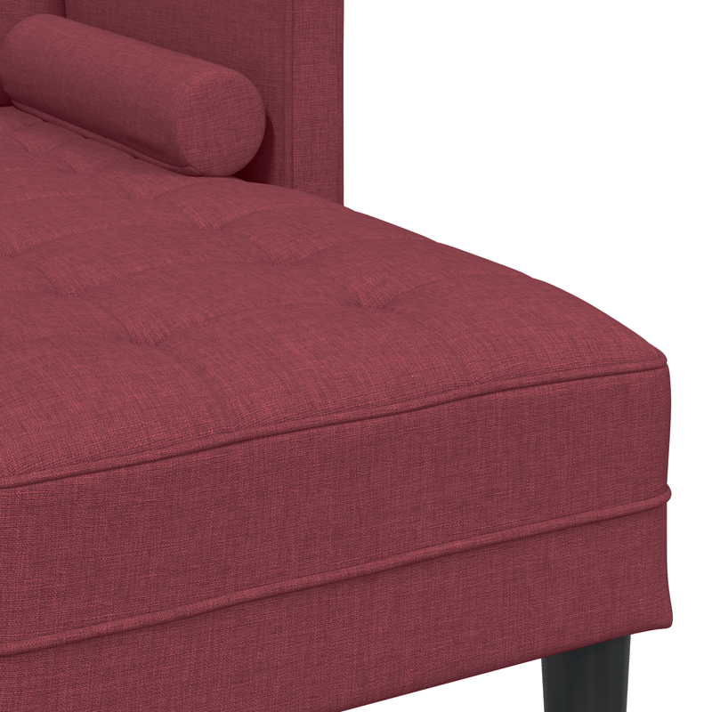 Casa si Gradina - Mobilier - Canapele si coltare - Canapele - Set canapea in 2 piese cu perne din tesatura rosie vin - Infinity.ro