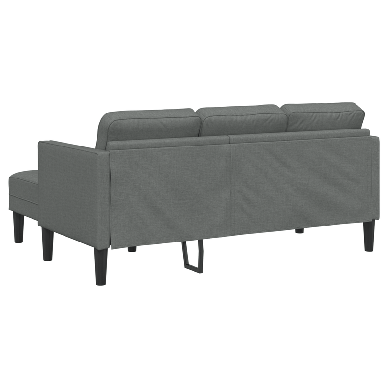 Casa si Gradina - Mobilier - Canapele si coltare - Canapele - Set canapea 2 piese cu perne, tesatura gri inchis - Infinity.ro