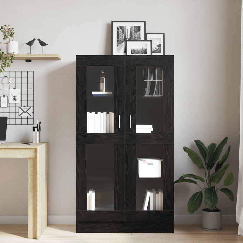 Casa si Gradina - Mobilier - Biblioteci si rafturi - Biblioteci - Biblioteca, stejar negru, 82,5x30,5x150 cm, lemn prelucrat - Infinity.ro
