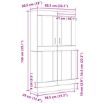 Casa si Gradina - Mobilier - Biblioteci si rafturi - Biblioteci - Biblioteca, stejar negru, 82,5x30,5x150 cm, lemn prelucrat - Infinity.ro