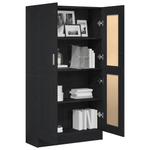 Casa si Gradina - Mobilier - Biblioteci si rafturi - Biblioteci - Set de biblioteci  2 buc Negru Stejar 165x30,5x150 cm Lemn prelucrat - Infinity.ro