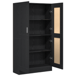 Casa si Gradina - Mobilier - Biblioteci si rafturi - Biblioteci - Set de biblioteci  2 buc Negru Stejar 165x30,5x150 cm Lemn prelucrat - Infinity.ro