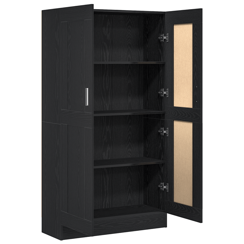 Casa si Gradina - Mobilier - Biblioteci si rafturi - Biblioteci - Set de biblioteci  2 buc Negru Stejar 165x30,5x150 cm Lemn prelucrat - Infinity.ro
