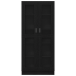 Casa si Gradina - Mobilier - Biblioteci si rafturi - Biblioteci - Biblioteci, 2 buc. stejar negru 82,5x30,5x185 cm lemn prelucrat - Infinity.ro